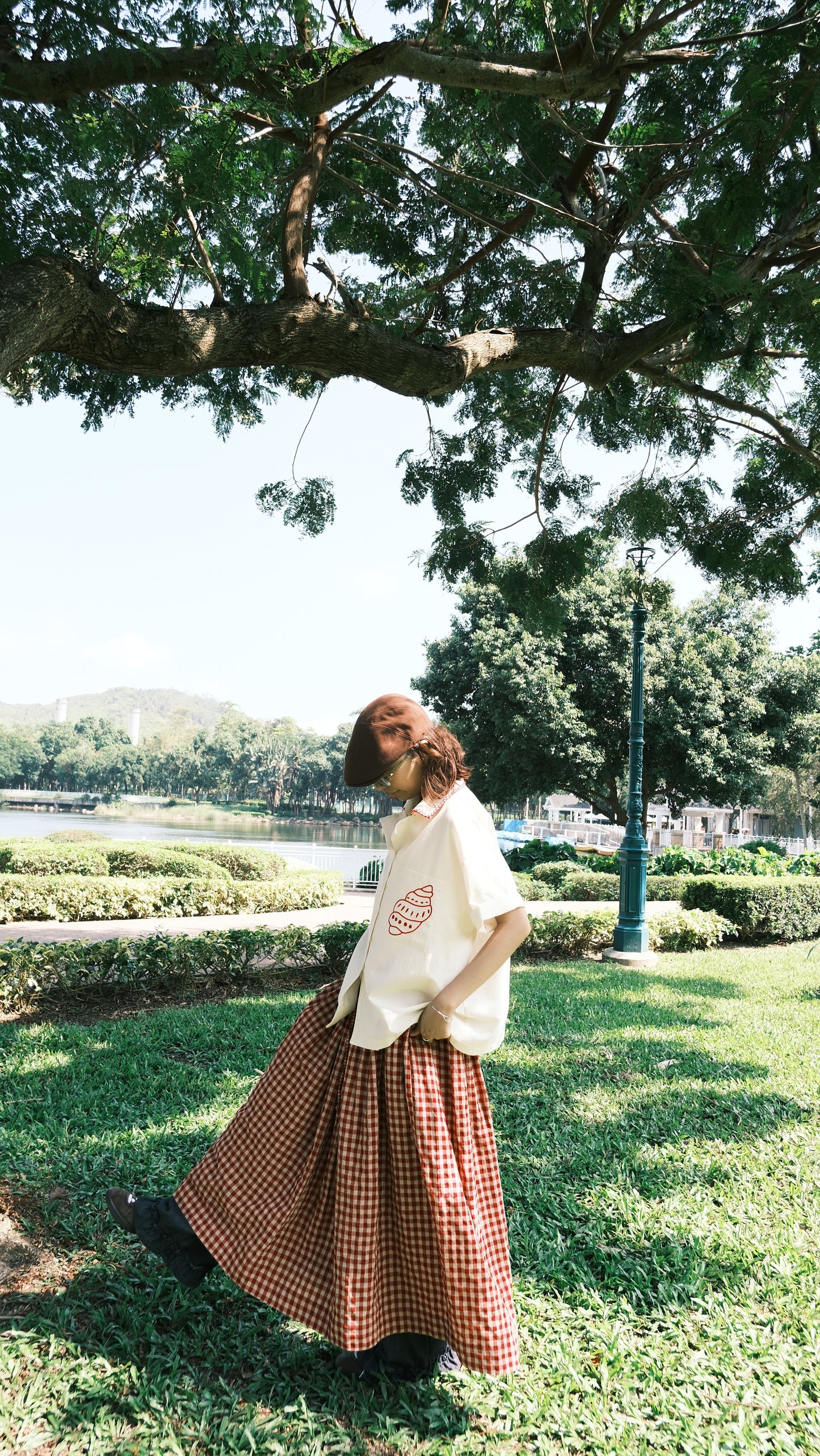 gingham skirt ❖