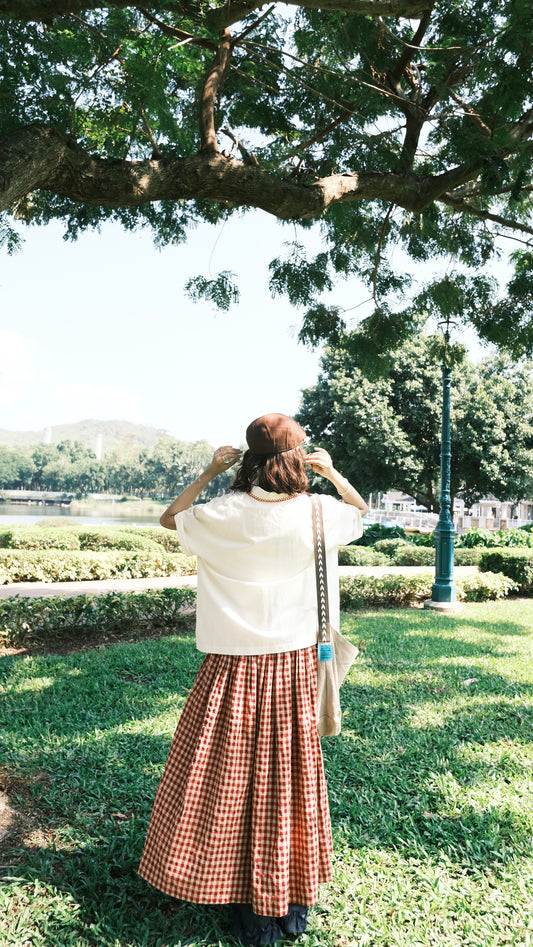 gingham skirt ❖